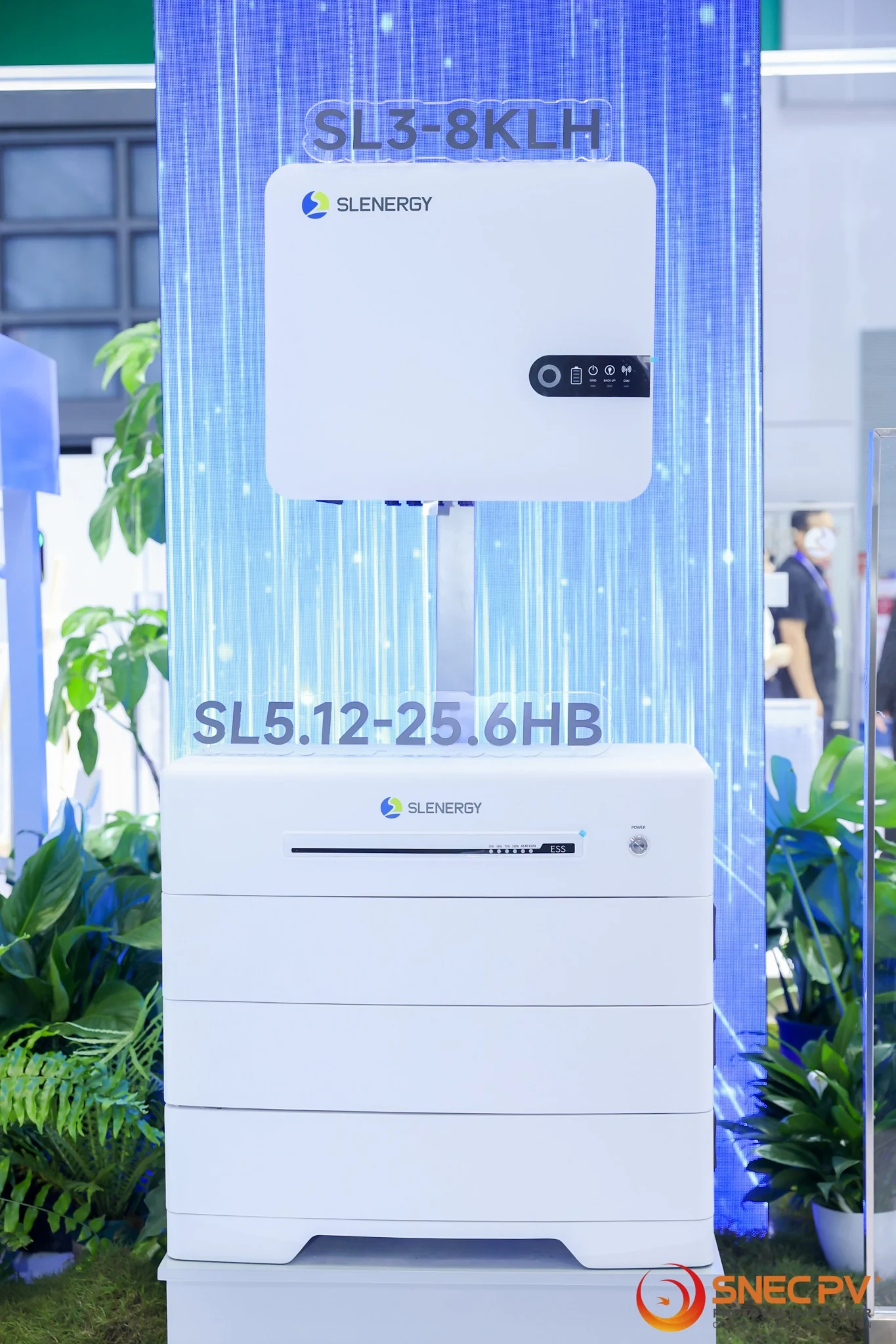 Residential energy-storage system display at SNEC Shanghai